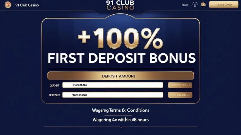 91club-first-deposit-interface