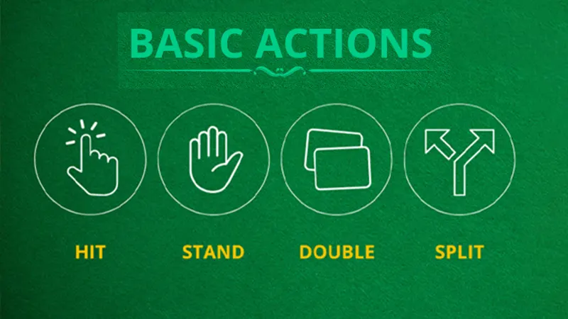 Four Core Actions in Blackjack