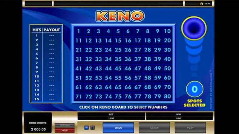 Keno game
