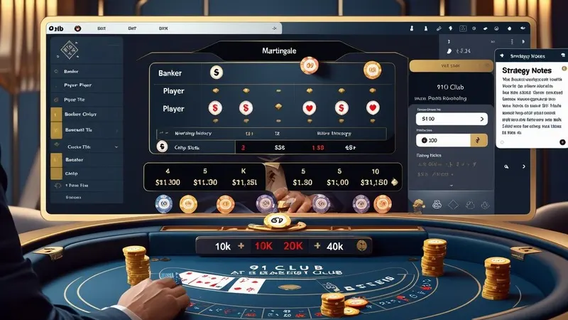 Martingale in Online Baccarat at 91 Club