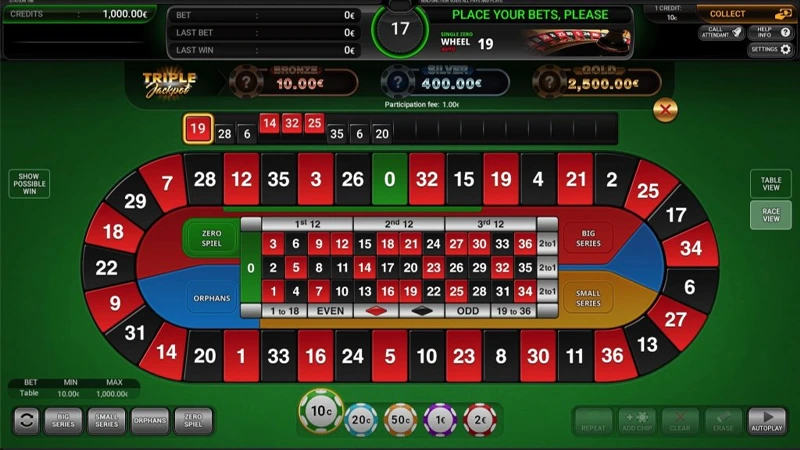 Race Track Roulette