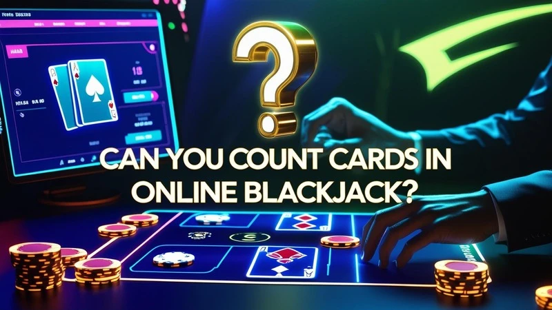 Digital And Live Blackjack Table Combined In A Bold Feature Image With A 21 Hand And Glowing Question Mark