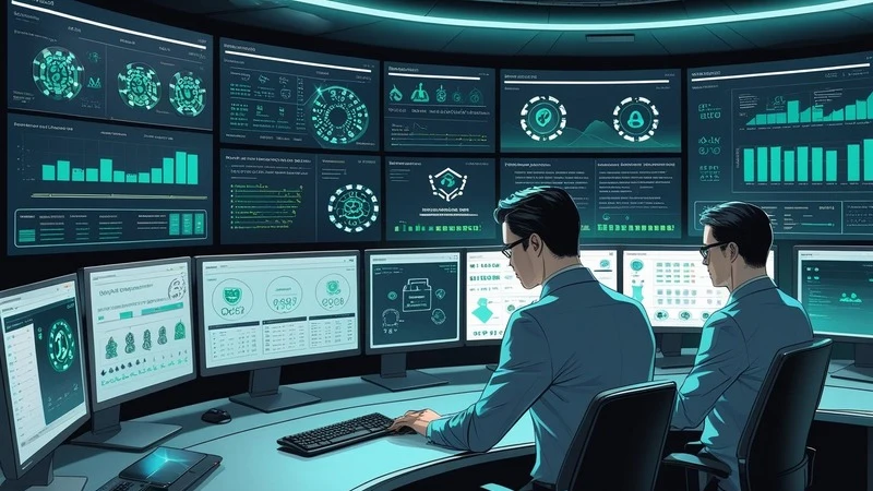 Experts auditing casino software, random number generators, and security protocols in a high-tech control room