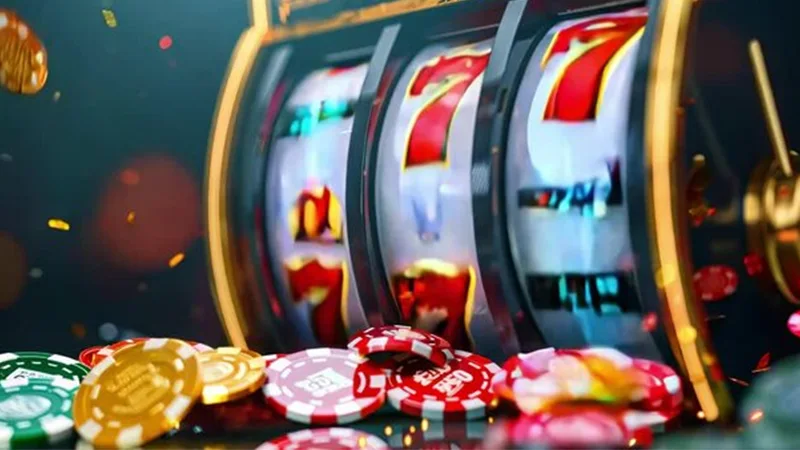 playing slot game
