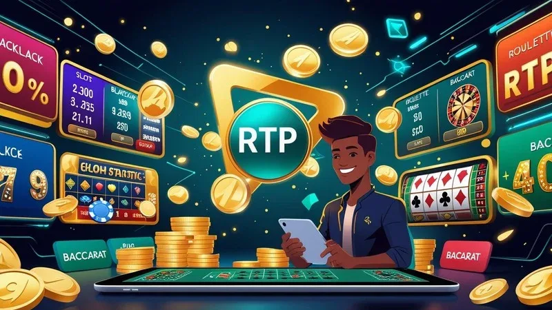 Infographic showing how RTP, volatility, and RNG interact to influence slot game outcomes without guaranteeing easy wins