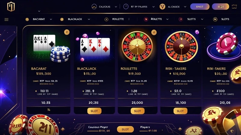 91 Club casino platform showing various games with their RTP values, helping players make informed choices